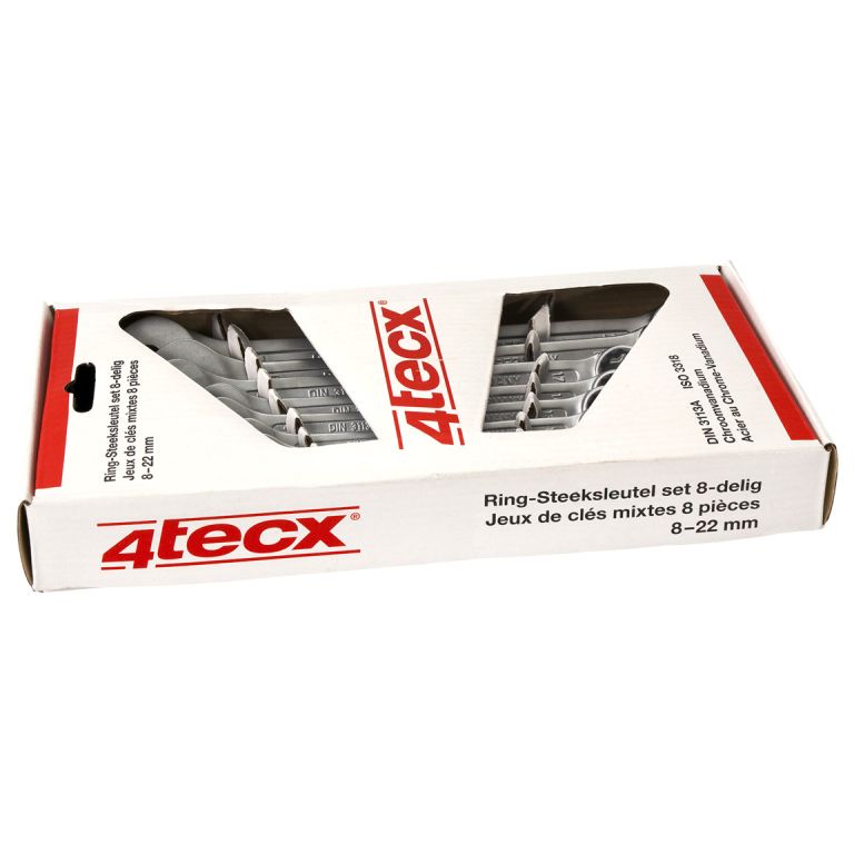 4Tecx Ringsteeksleutelset 8 delig