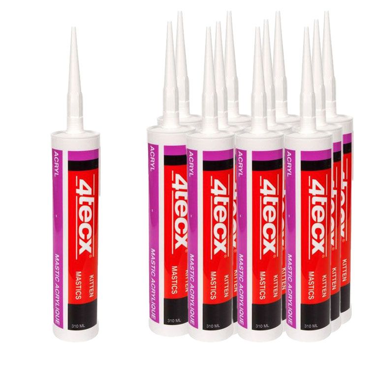 4Tecx Acrylkit Wit 310 ml 12 stuks