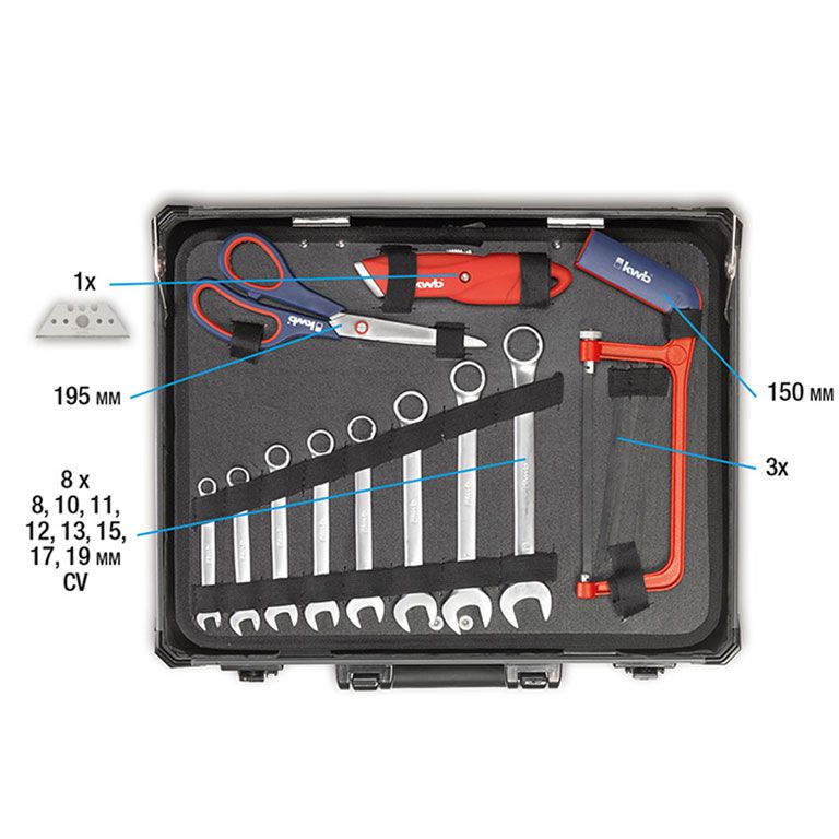 KWB Gereedschapskoffer 99 Delig