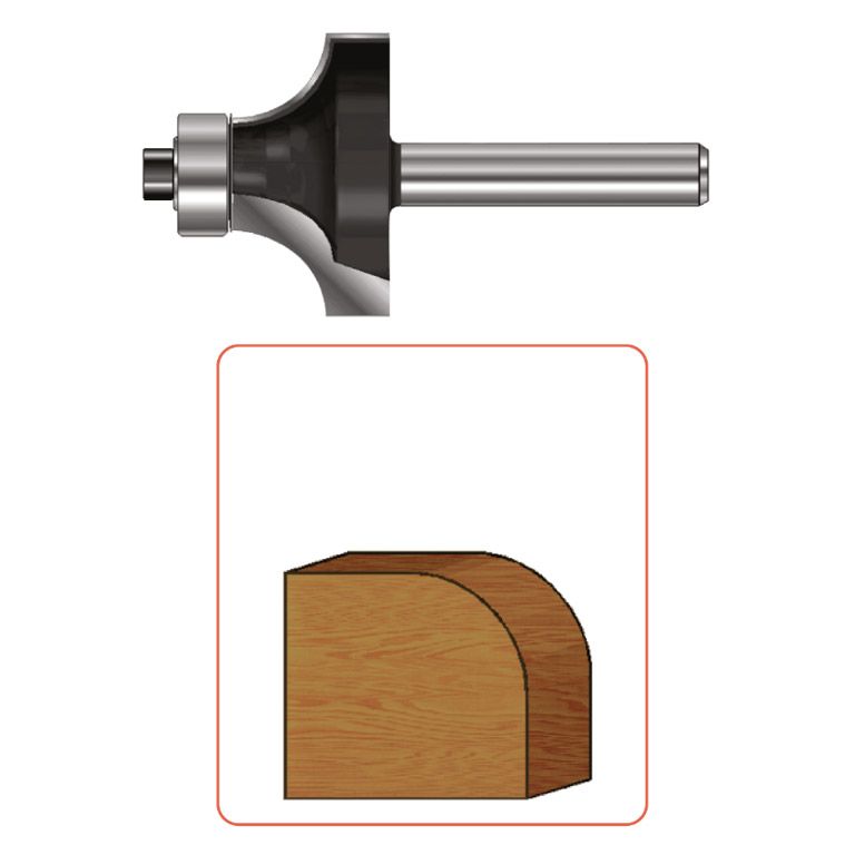 Rotec HM Afrondprofielfrees, Gold-Line, Ø31,8 R=9,5 D2=12