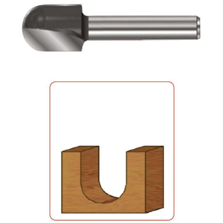 Rotec HM Dakgootfrees, Gold-Line, Ø12,7 R=6,35