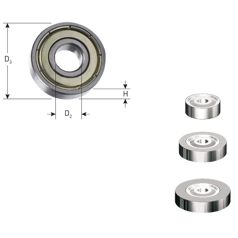 Rotec Geleidelager Ø16 X Ø8 X 5