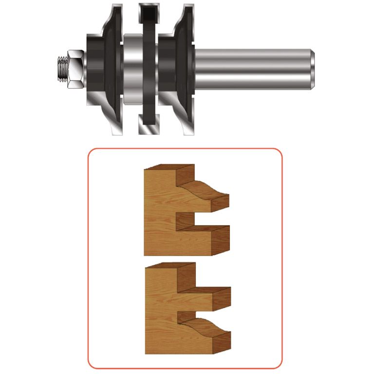 Rotec HM Contraprofielgarnituur, Gold-Line, Z2, Ø41 D2=12