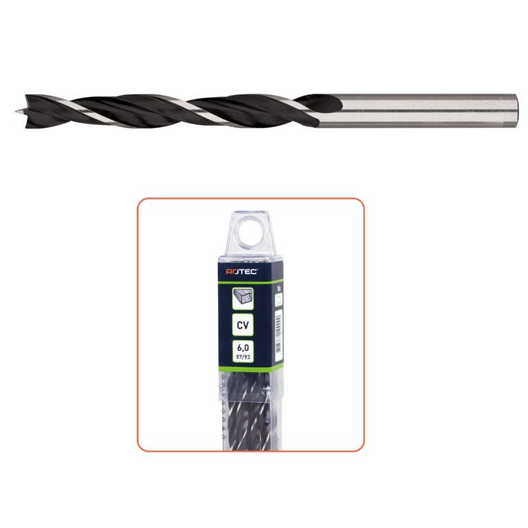 Rotec Houtspiraalboor Ø8X75X117 (Vpe10)