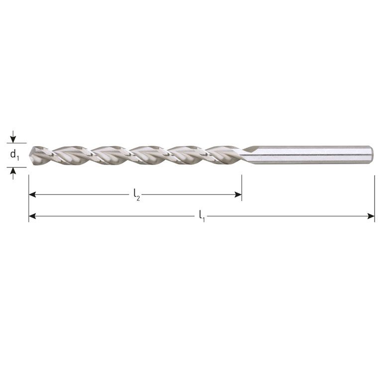 Rotec HSS-G Houtspiraalboor Din340 TLS Ø10,0X121X184 (Vpe 5)