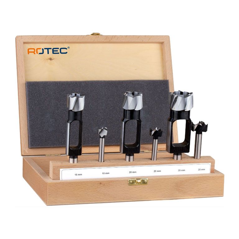 Rotec Cilinderkop- en Proppenborenset '251/245', Ø25-50
