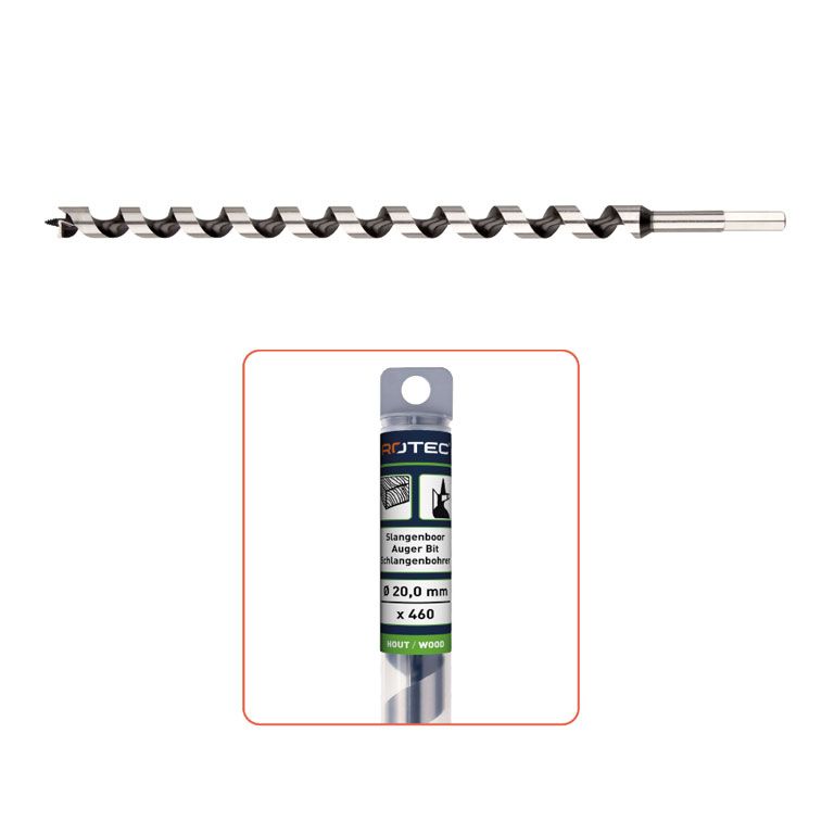 Rotec Slangenboor Silver-Line, Ø16X155X230