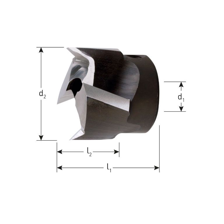 Rotec HSS Opsteekverzinkfrees 180°,Ø25