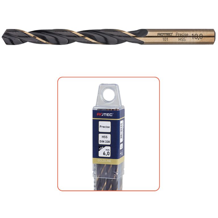 Rotec HSS-R Spiraalboren Din 338 Precise 12,1 Mm 5 stuks