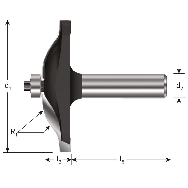 Rotec HM Platbandfrees, Gold-Line, Ø76,2 D2=12