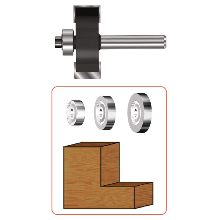Rotec HM Sponningfrees Met Lagerset,Gold-Line, Ø34,9 D2=12