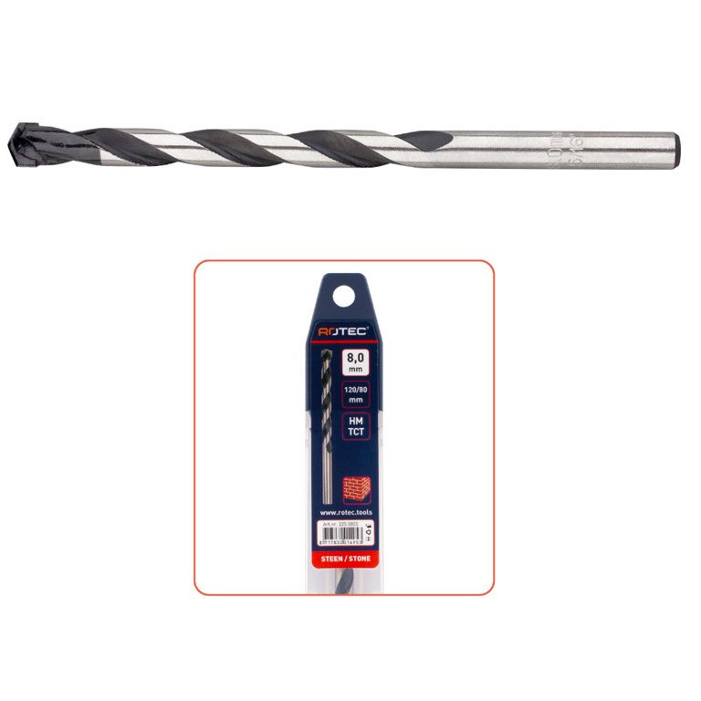 Rotec Steen-/Betonboor Ø4X40/75
