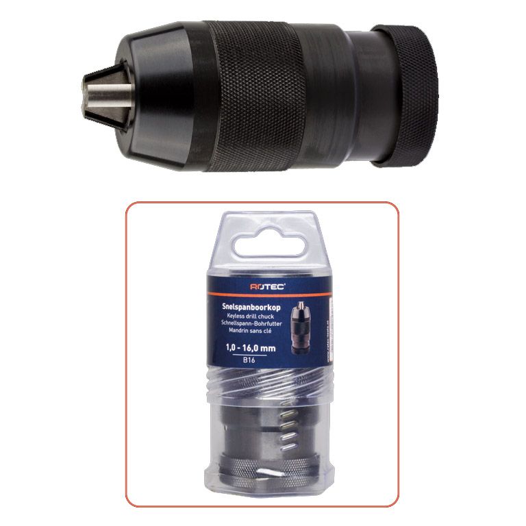 Rotec Snelspanboorkop Premium Vergrendelbaar Ø1,0 - 13 mm