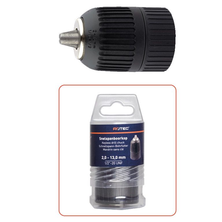 Rotec Snelspanboorkop Ø2,0 - 13 mm