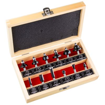 Rotec 12 Delig Houtfrezenset Houten Kist