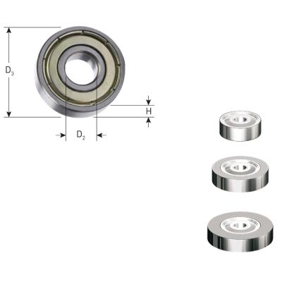 Rotec Geleidelager Ø12,7 X Ø4,76 X 4,76